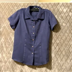 Cubavera Slate Blue Short Sleeve Shirt
